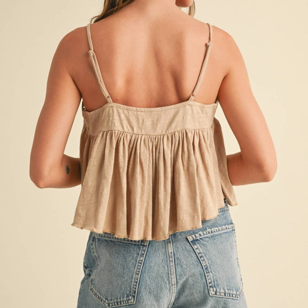 
                      
                        New Crochet Contrasted Tank Top
                      
                    