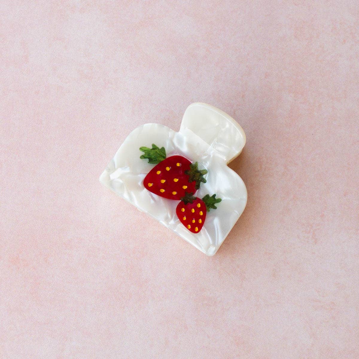 Eco Strawberry Farm Handmade Hair Claw Clip