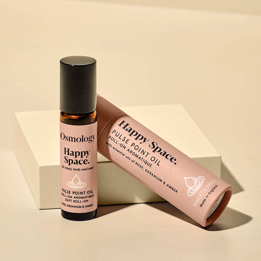 Happy Space Pulse Point Roll On - Rose Geranium and Amber