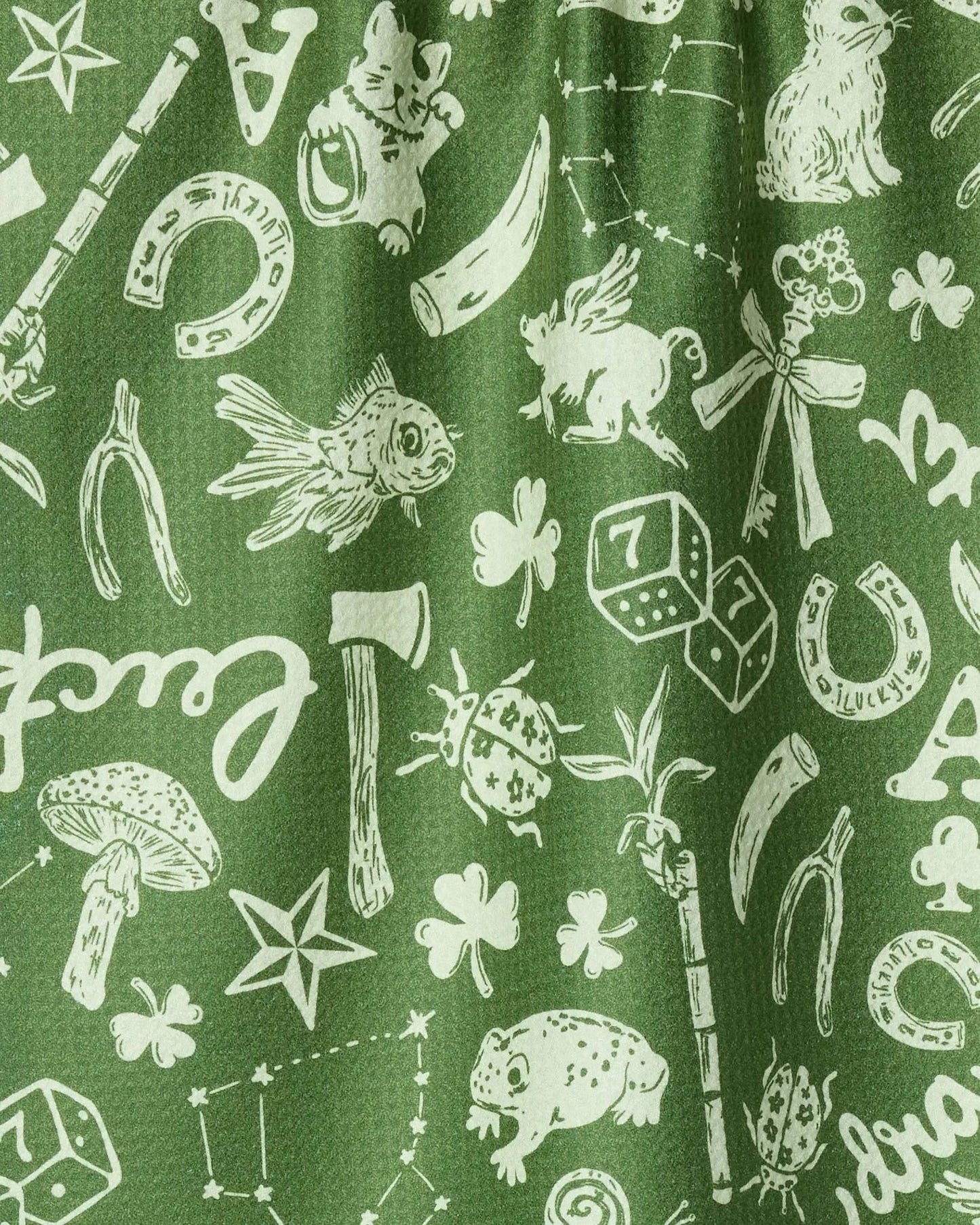 Lucky Draw Symbols Tea Towel