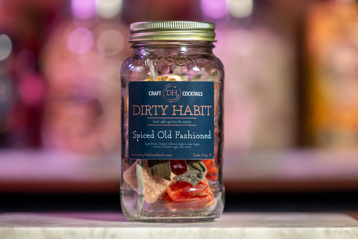 Signature Spiced Old Fashioned Dirty Habit Cocktail Mix