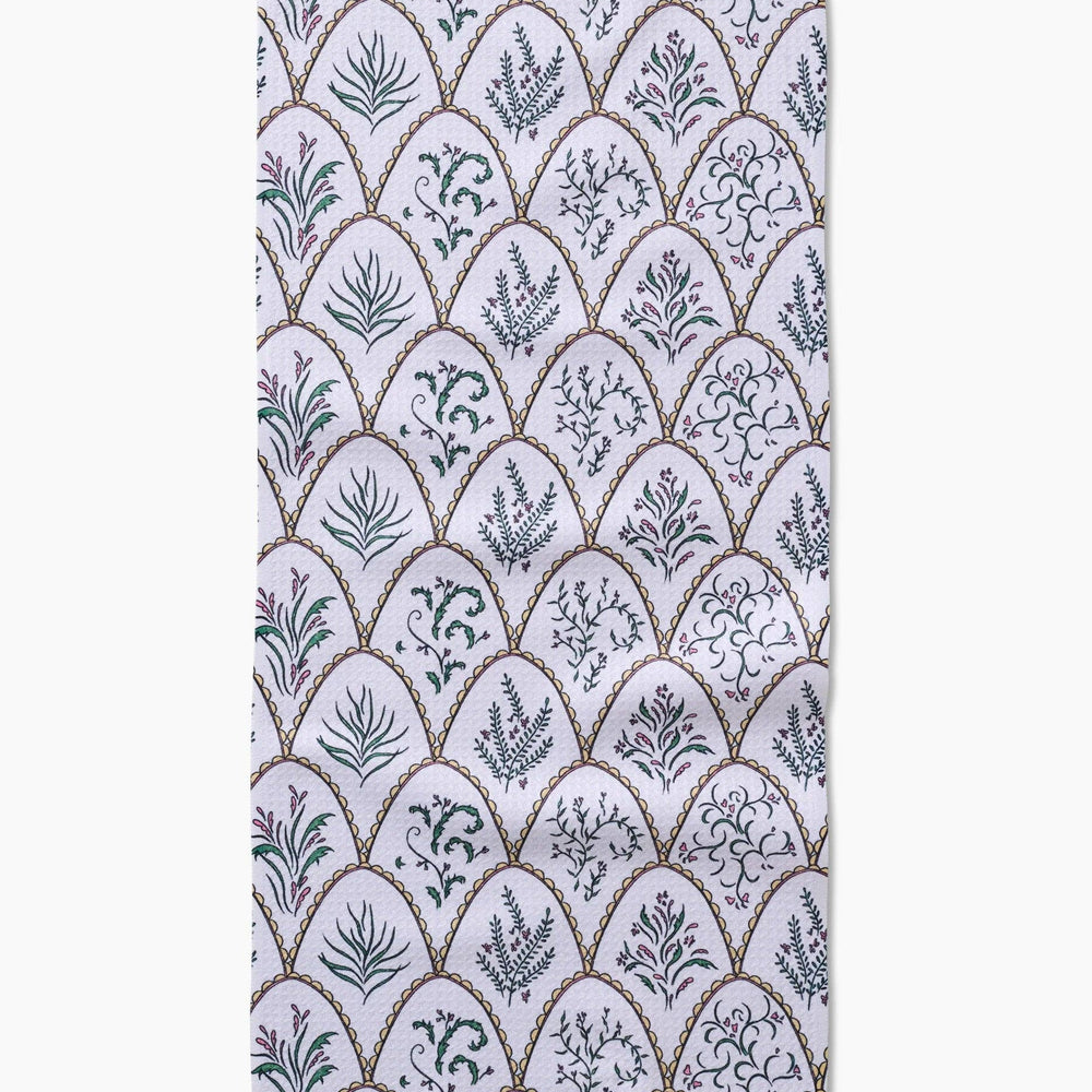 Floral Scallops Bar Towel