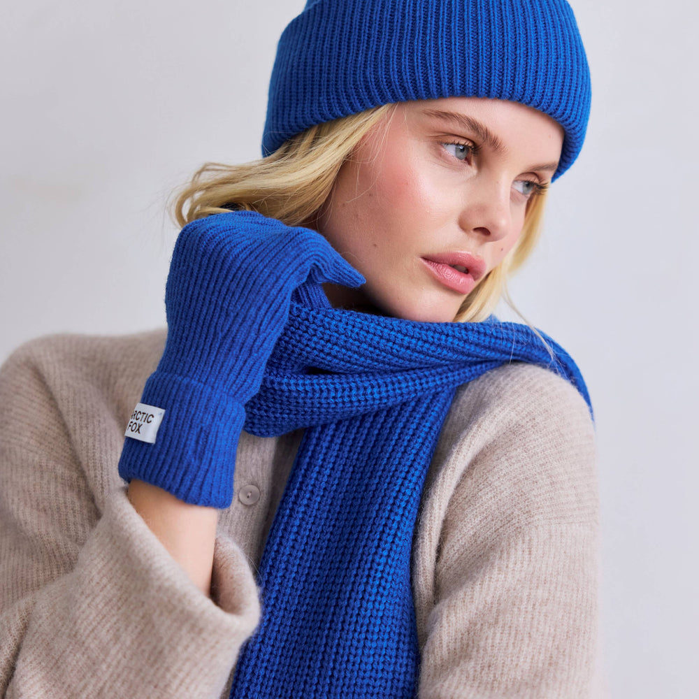 Recycled Bottle Beanie - Ocean Blue