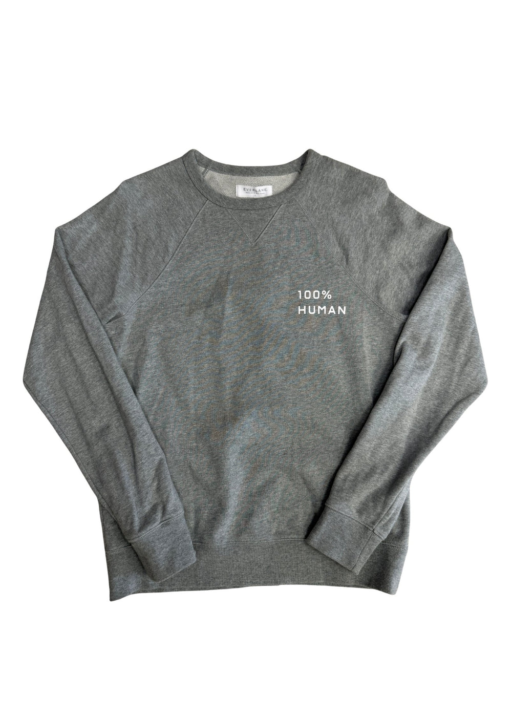 Pre-loved 100% Human Crew Athletic Grey Sweatshirt - Size S