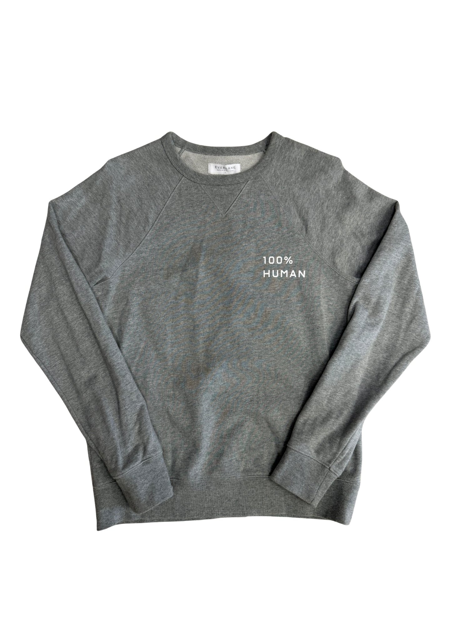 Pre-loved 100% Human Crew Athletic Grey Sweatshirt - Size S
