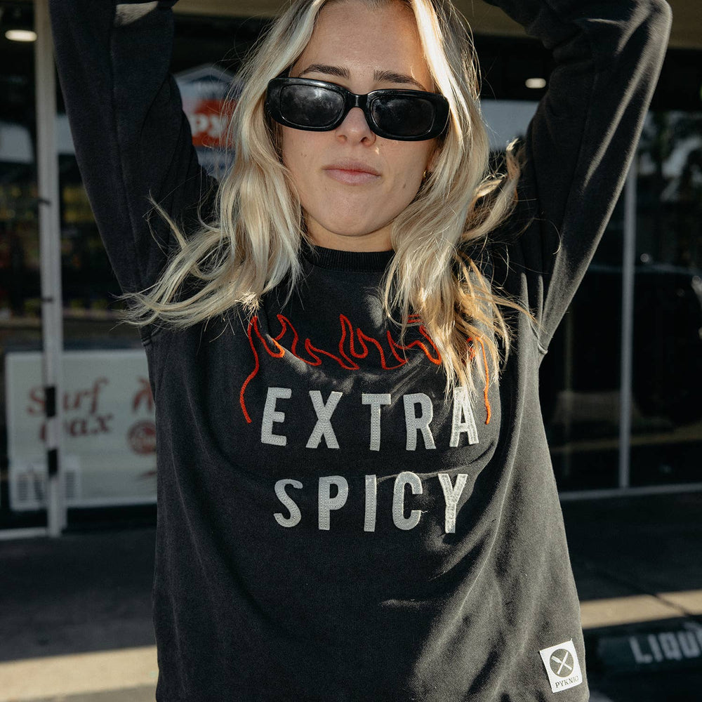 
                      
                        Extra Spicy Chainstitch & Felt Crewneck Sweatshirt - Unisex
                      
                    