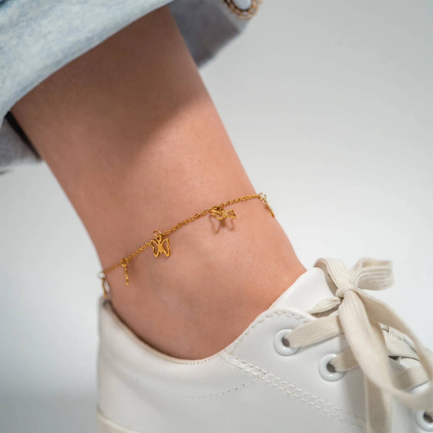 Butterfly Charm Anklet