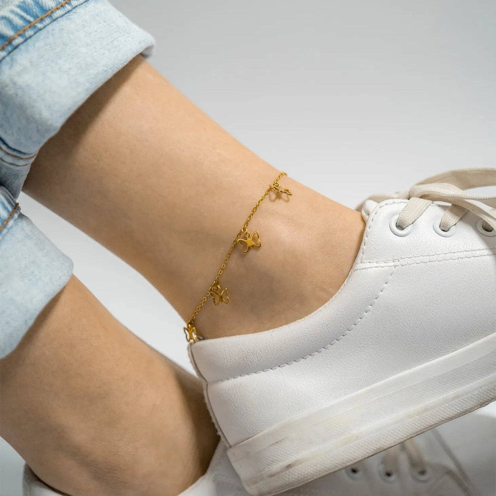 
                      
                        Butterfly Charm Anklet
                      
                    