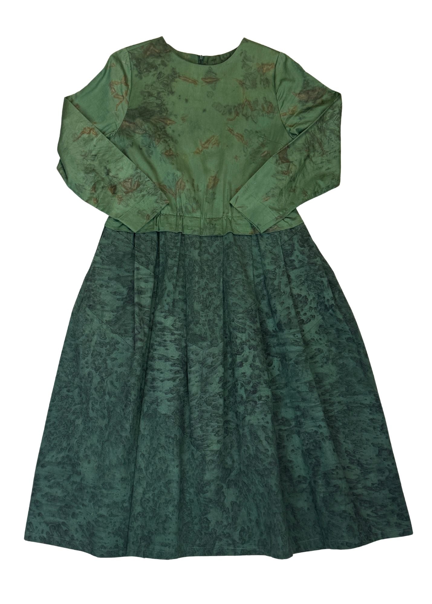 Pre-loved Green Gathered Dress - Size L