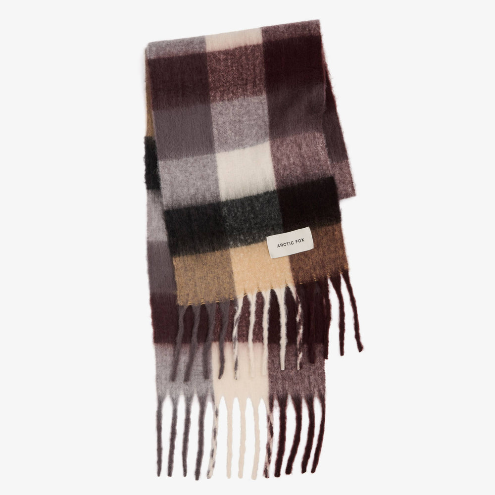 The Reykjavik Scarf - 100% Recycled - Purple/Brown