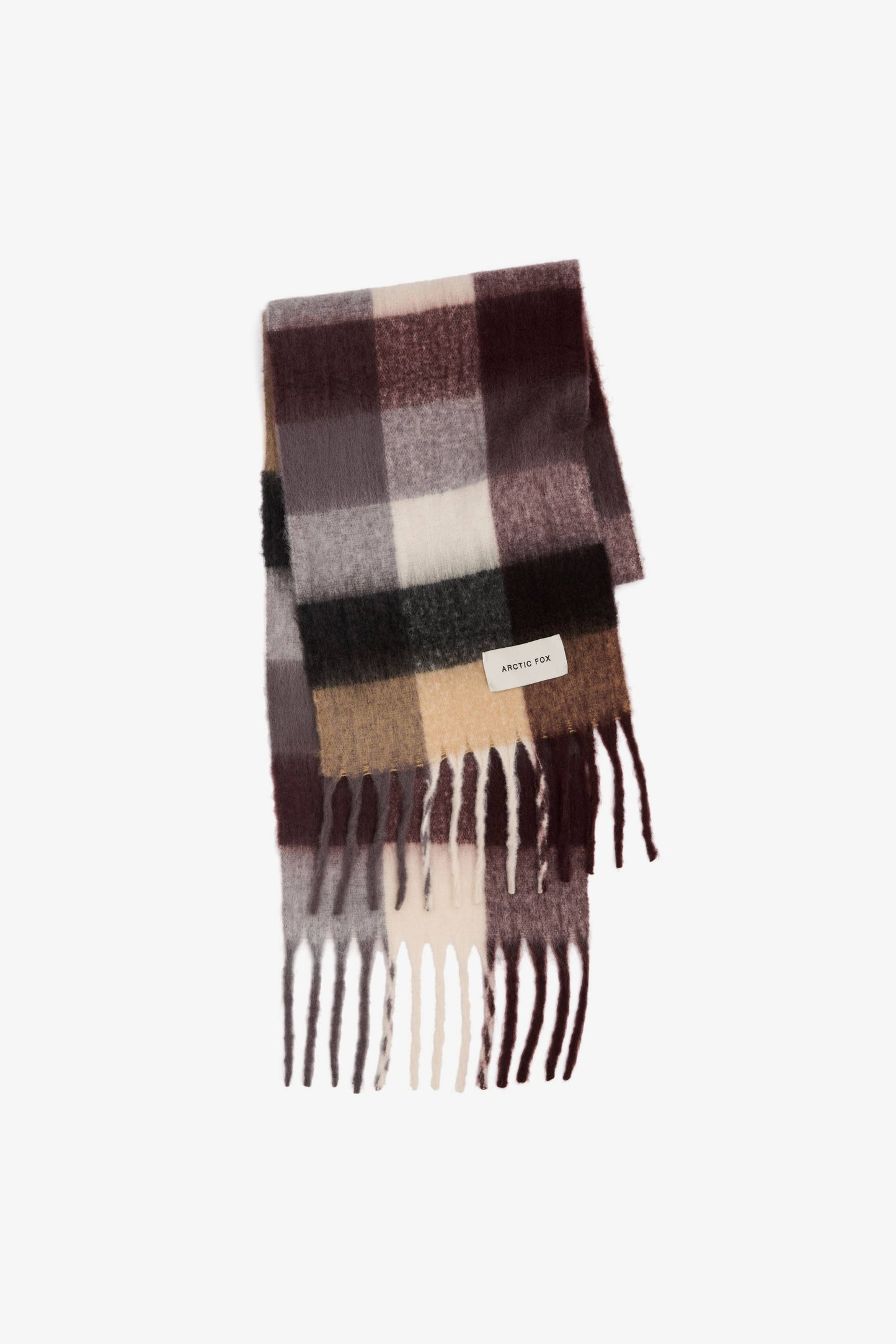 The Reykjavik Scarf - 100% Recycled - Purple/Brown
