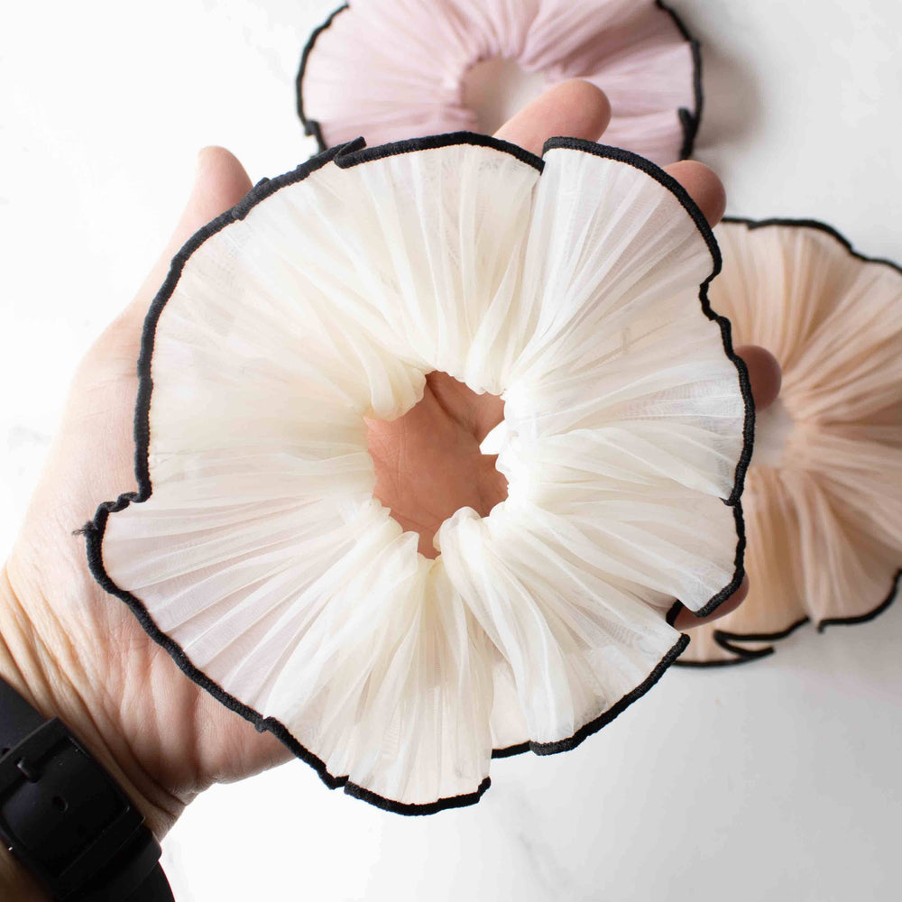 
                      
                        Pleated Organza Scrunchie
                      
                    