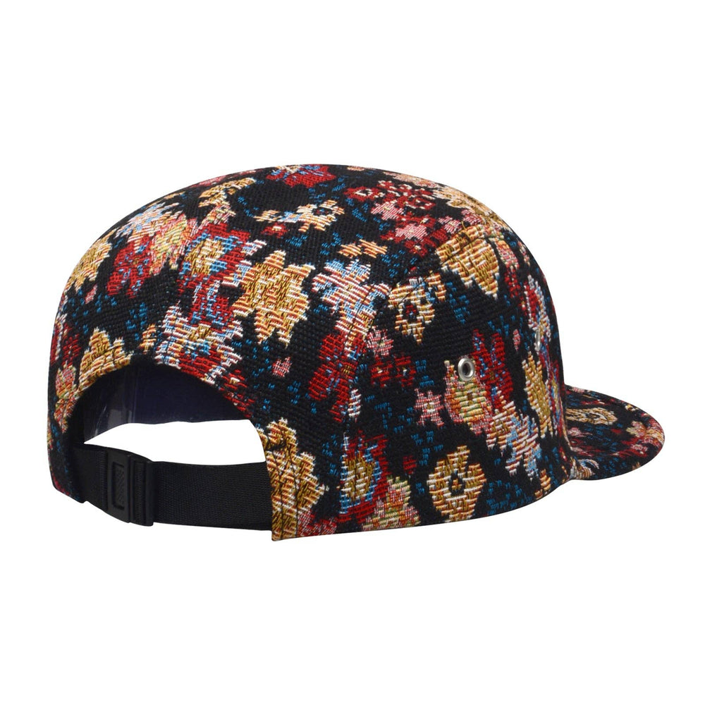 
                      
                        HatPhile Jacquard Floral 5-Panel Hat – Floral Pattern in Camp Cap Style - Black Floral
                      
                    