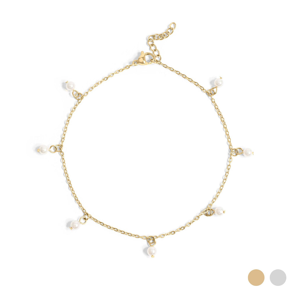 
                      
                        Pearl Charm Anklet
                      
                    
