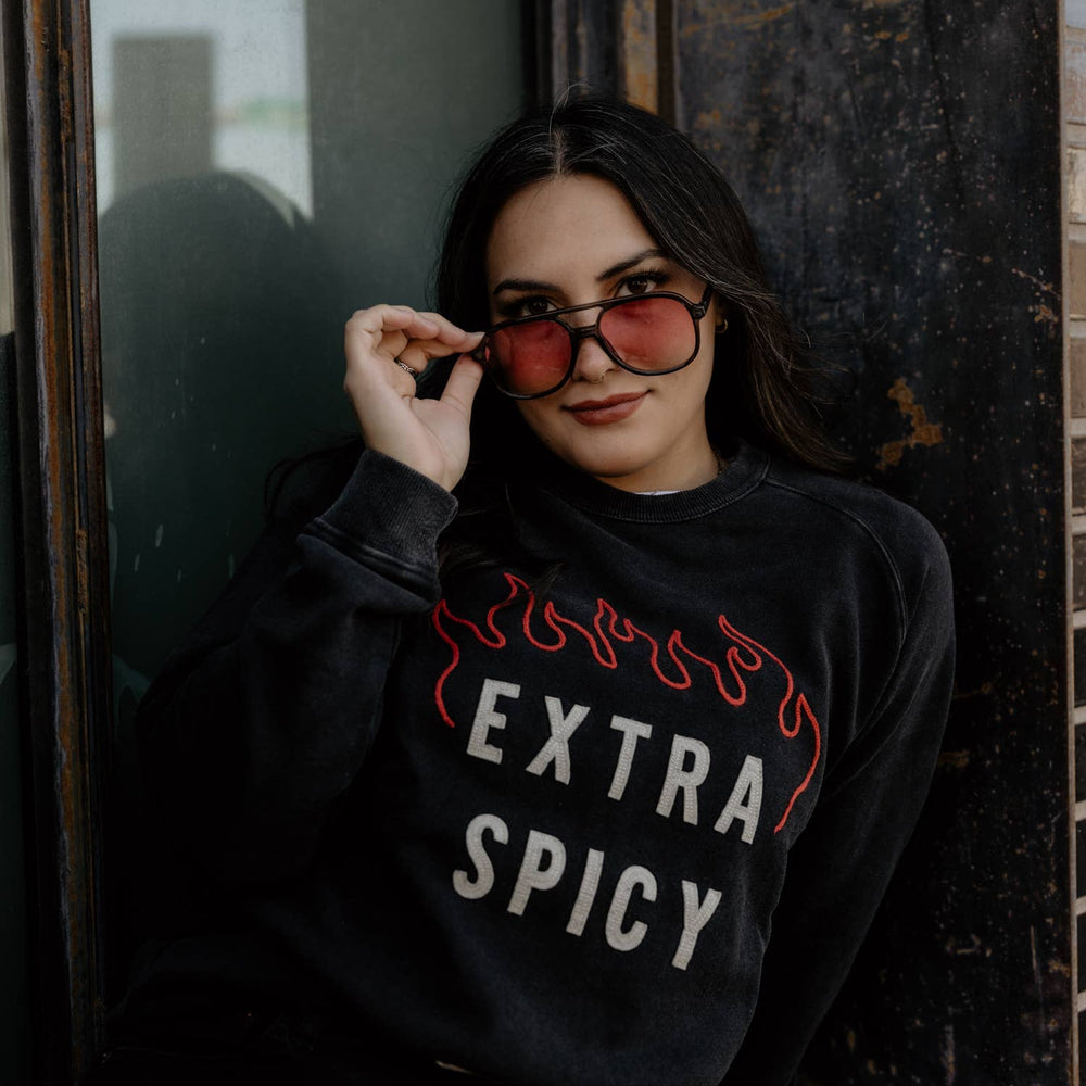 
                      
                        Extra Spicy Chainstitch & Felt Crewneck Sweatshirt - Unisex
                      
                    