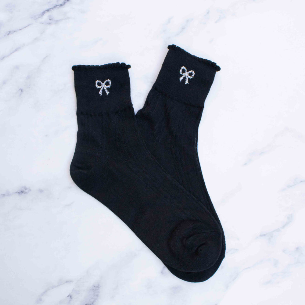
                      
                        Women's Sheer Stripe Bow Socks
                      
                    