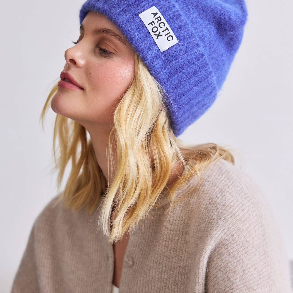 The Mohair Beanie - Future Dusk Blue