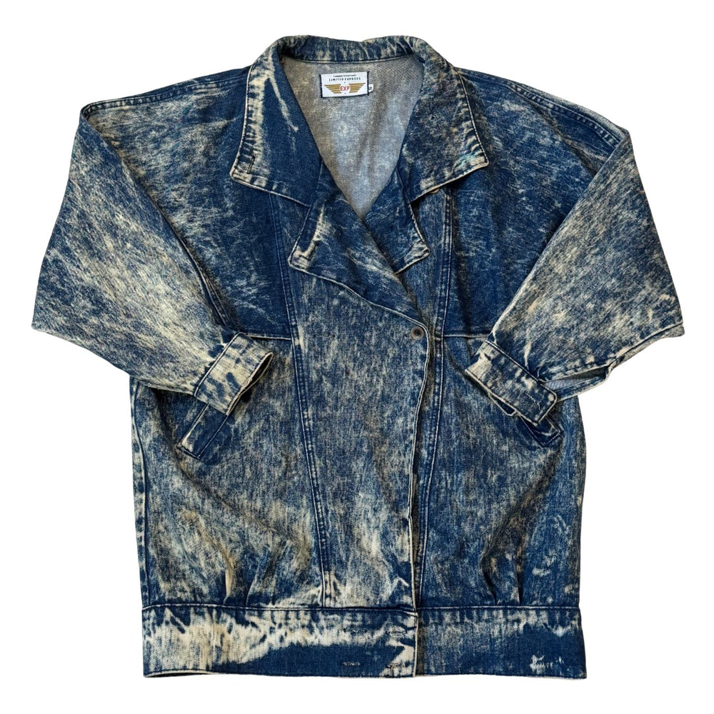 Vintage Limited Express Acid Wash Denim Jacket - Size S
