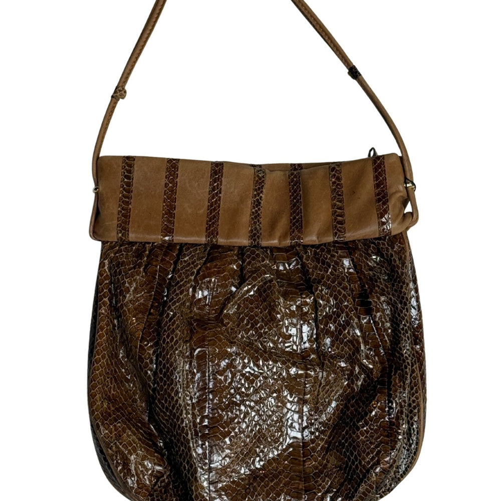 Vintage Italian Brown Leather Bag