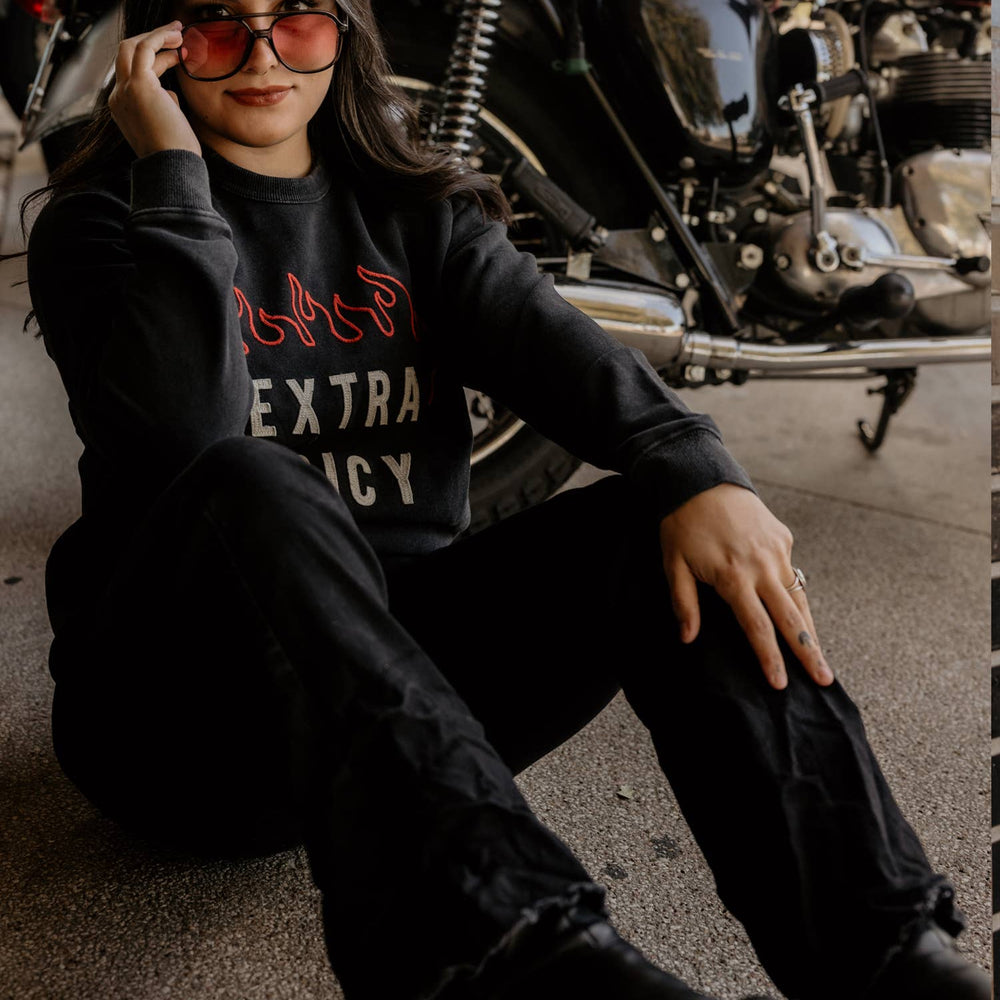 
                      
                        Extra Spicy Chainstitch & Felt Crewneck Sweatshirt - Unisex
                      
                    