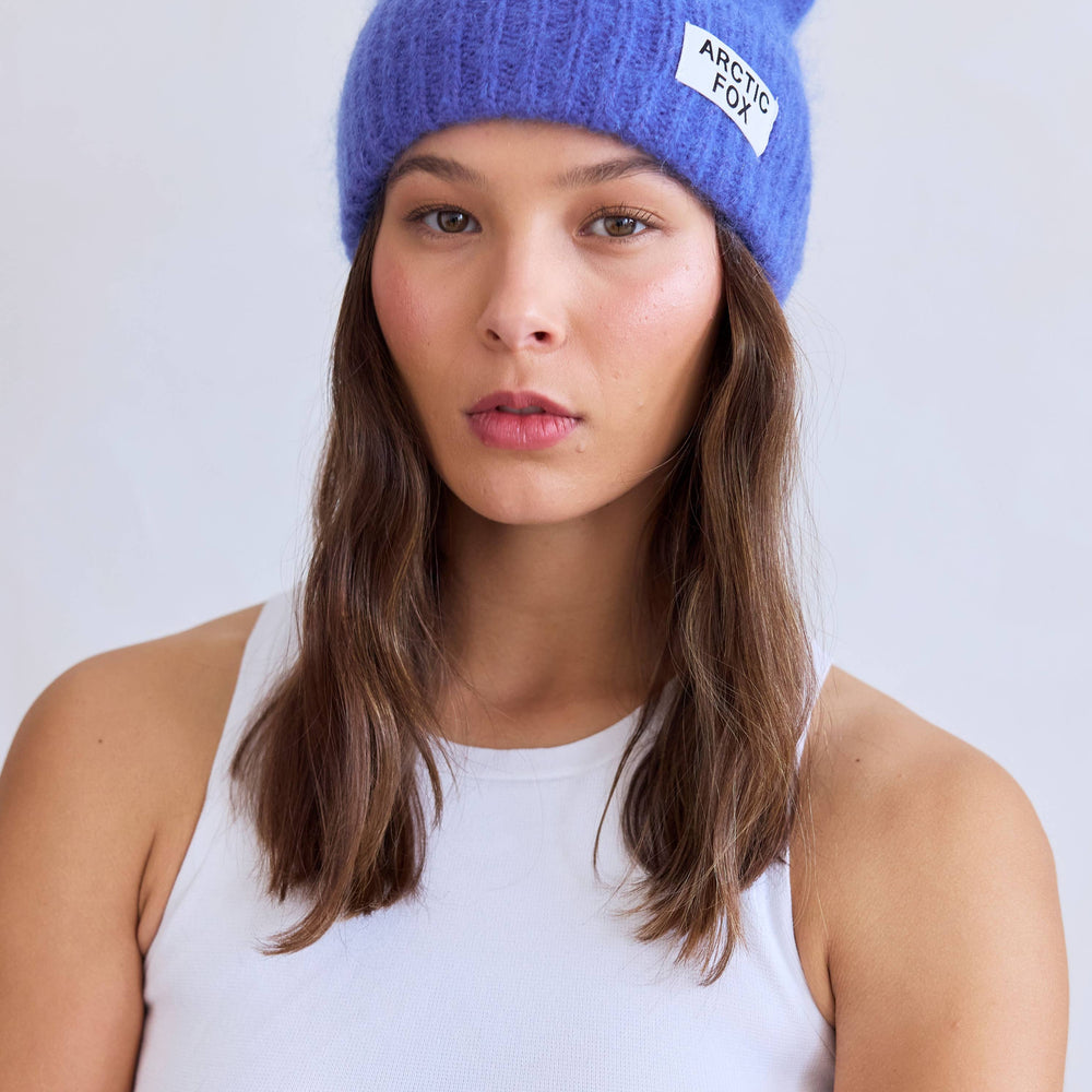 
                      
                        The Mohair Beanie - Future Dusk Blue
                      
                    