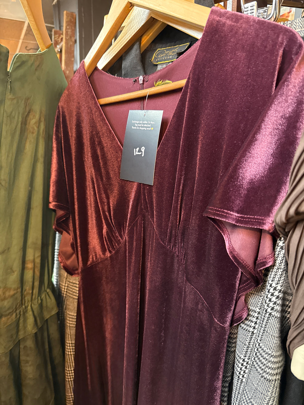 Pre-loved Purple Velvet Dress