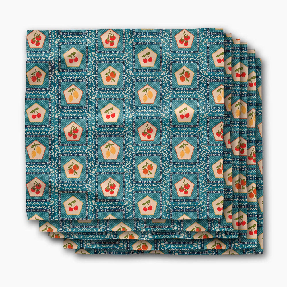 Italian Tiles Dinner Napkins