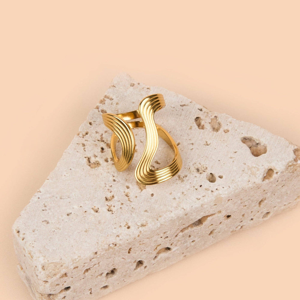 
                      
                        Opposites Attract Ring - 18K Gold Plated
                      
                    
