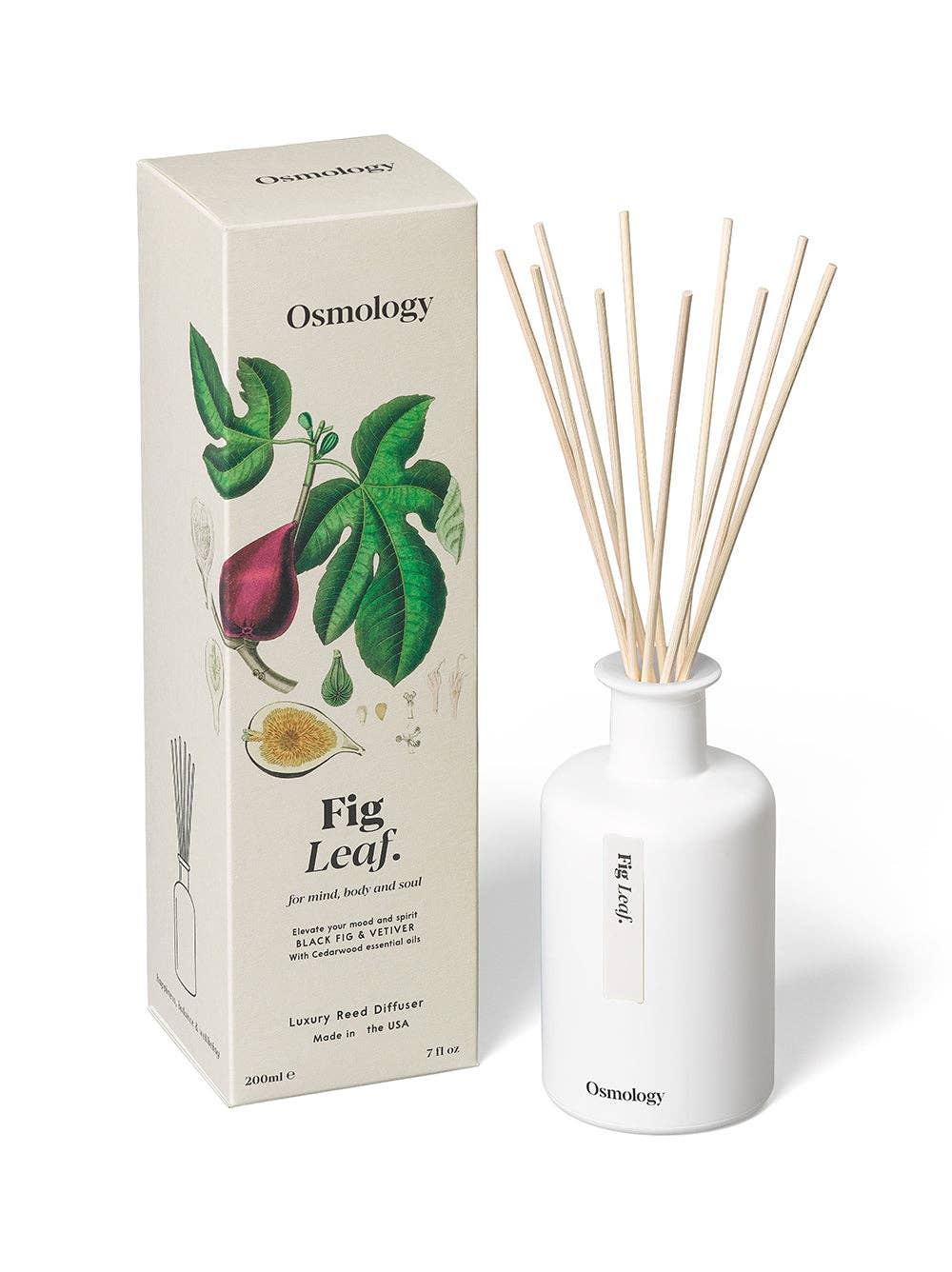Fig Leaf Reed Diffuser - Black Fig Vetiver and Cedarwood