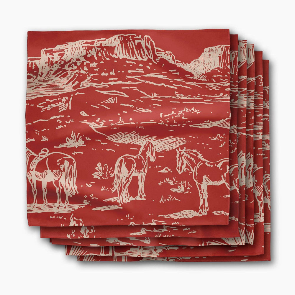 Western Scene Dinner Napkins