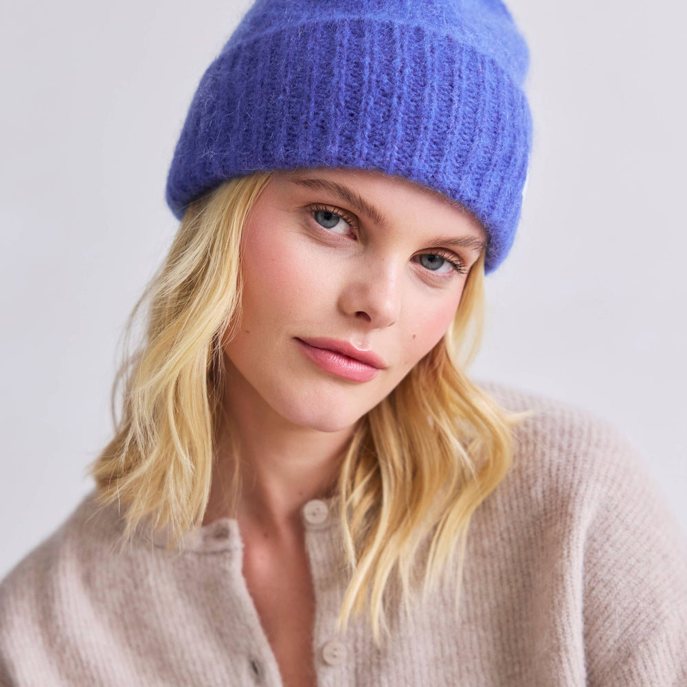 
                      
                        The Mohair Beanie - Future Dusk Blue
                      
                    