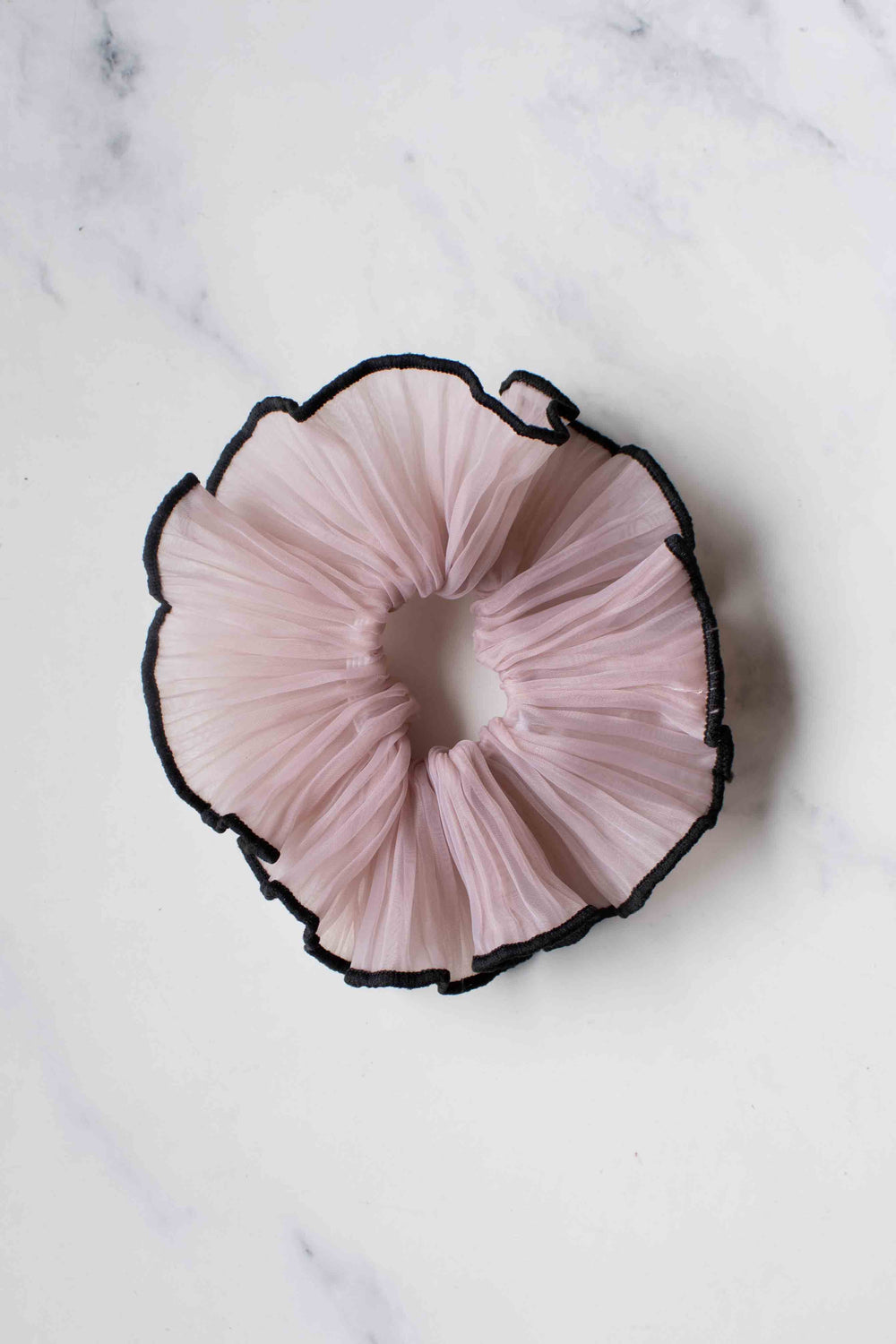 Pleated Organza Scrunchie