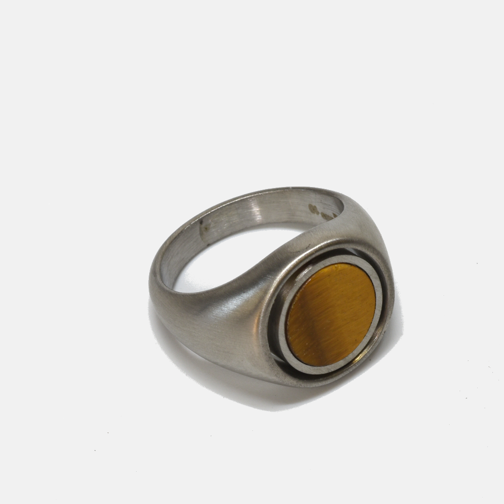 
                      
                        Reversible Tiger Eyes & Onyx Ring - Unisex
                      
                    