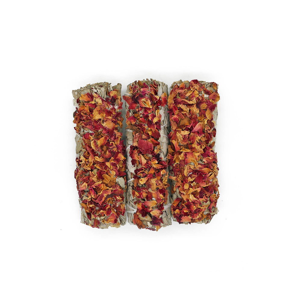 
                      
                        'Wild Rose' Floral White Sage Smudge Stick (4 in.)
                      
                    