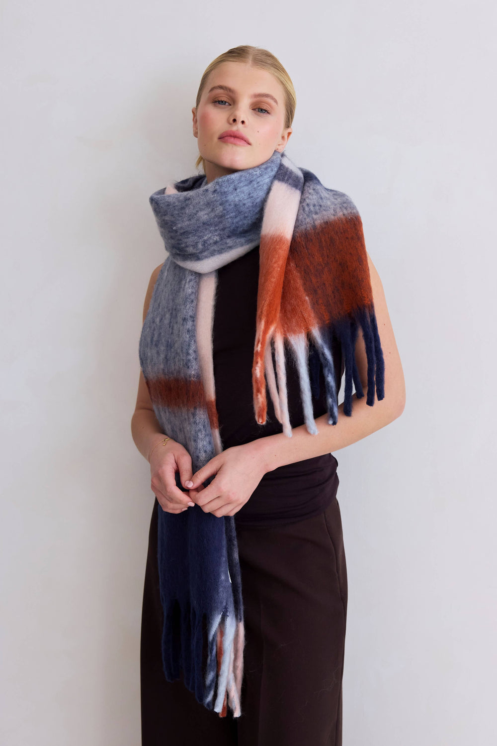 The Stockholm Scarf - 100% Recycled - Winter Lagoon