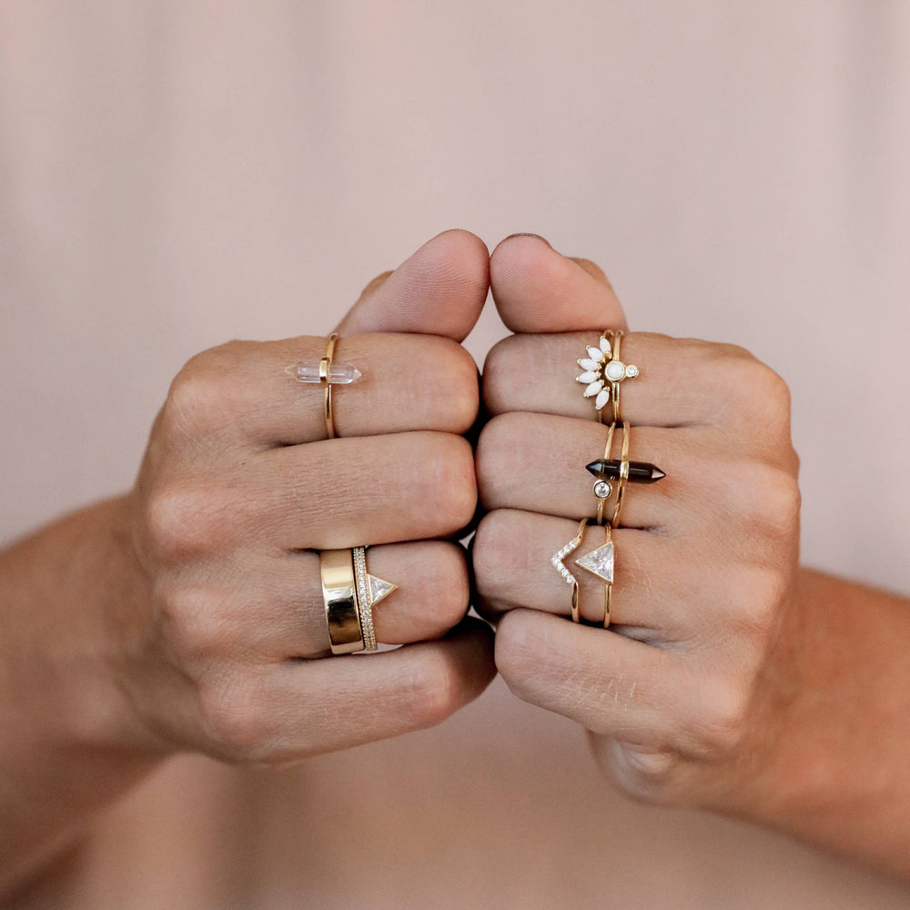 
                      
                        Gold Rings - Opal Crown
                      
                    