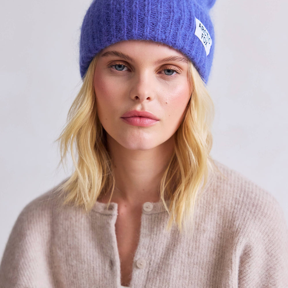 
                      
                        The Mohair Beanie - Future Dusk Blue
                      
                    