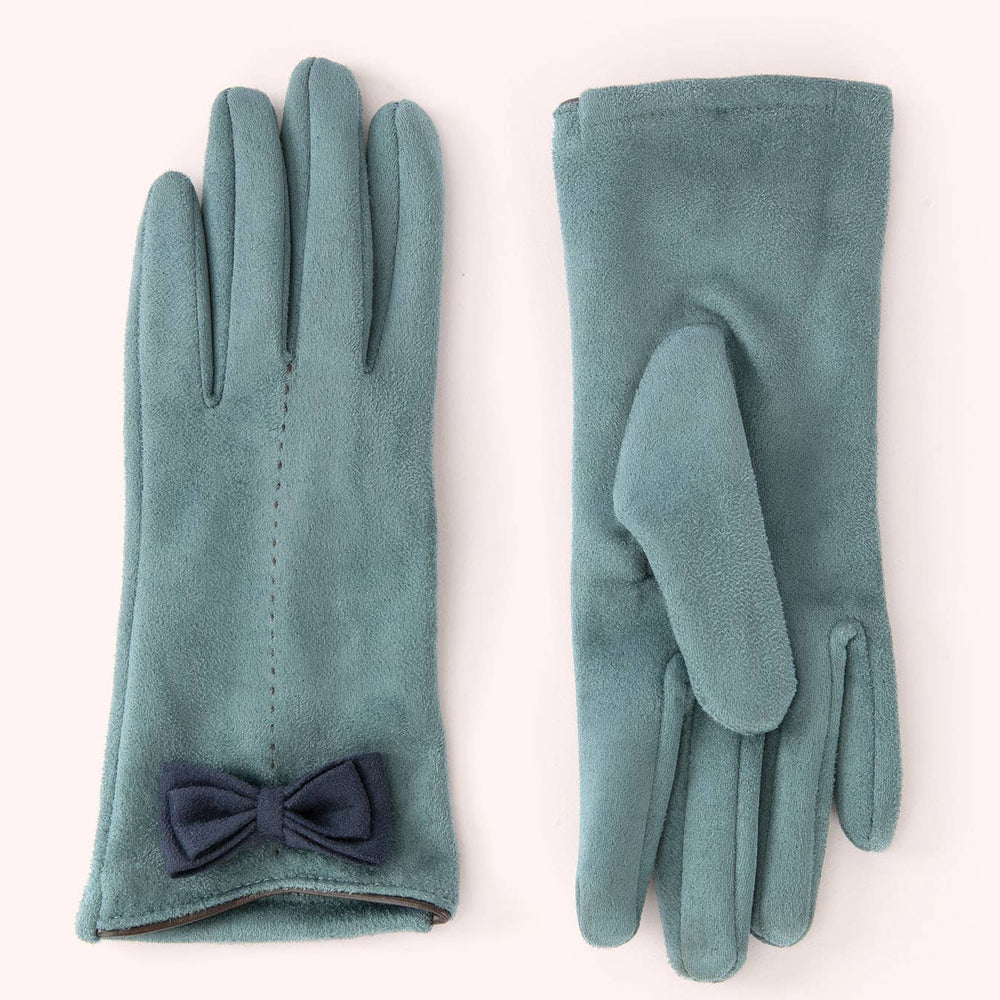 Adalyn Gloves- Ice & Navy