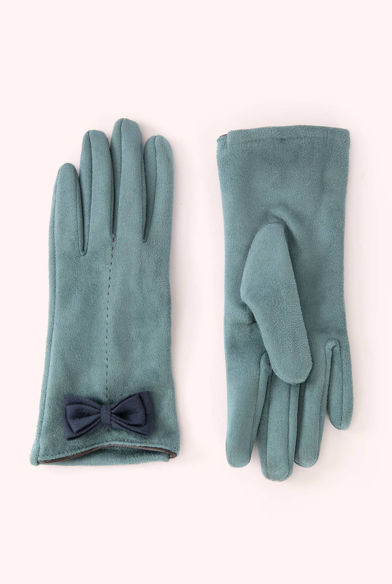 Adalyn Gloves- Ice & Navy