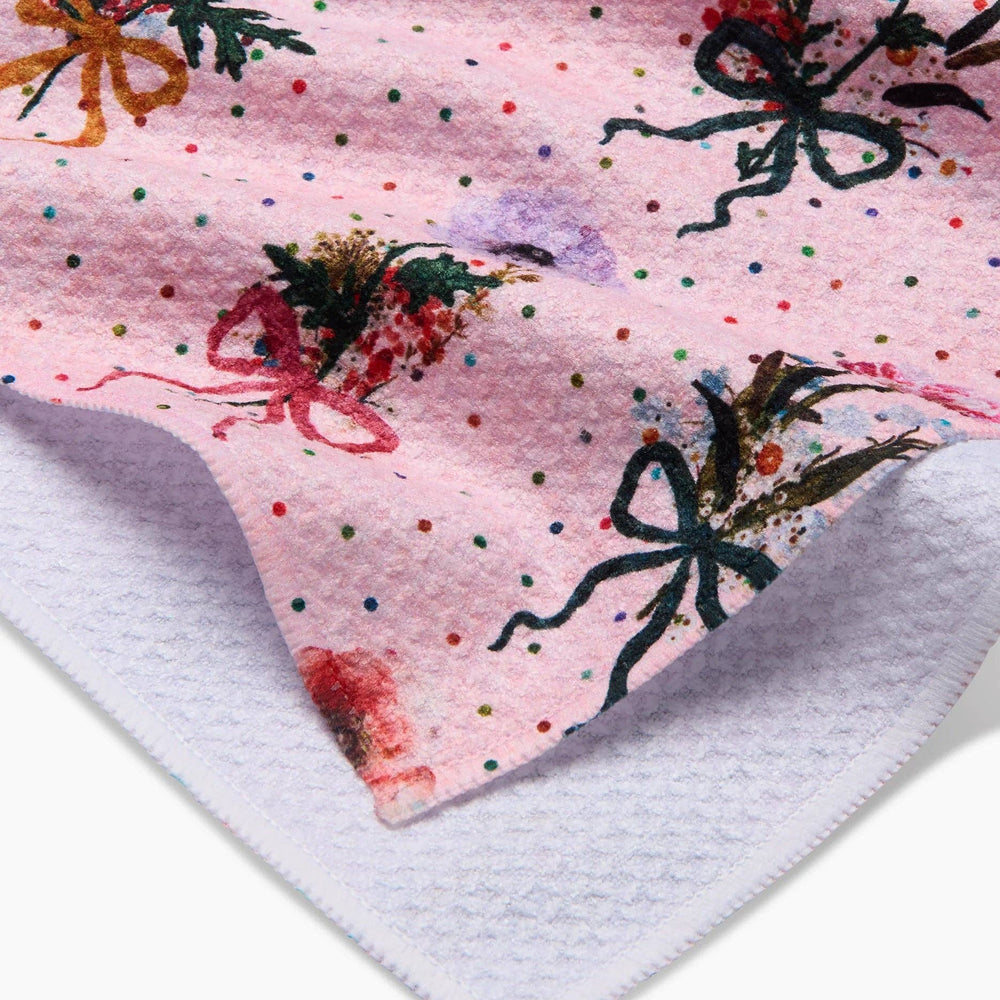 Bows and Dots Tea Towel