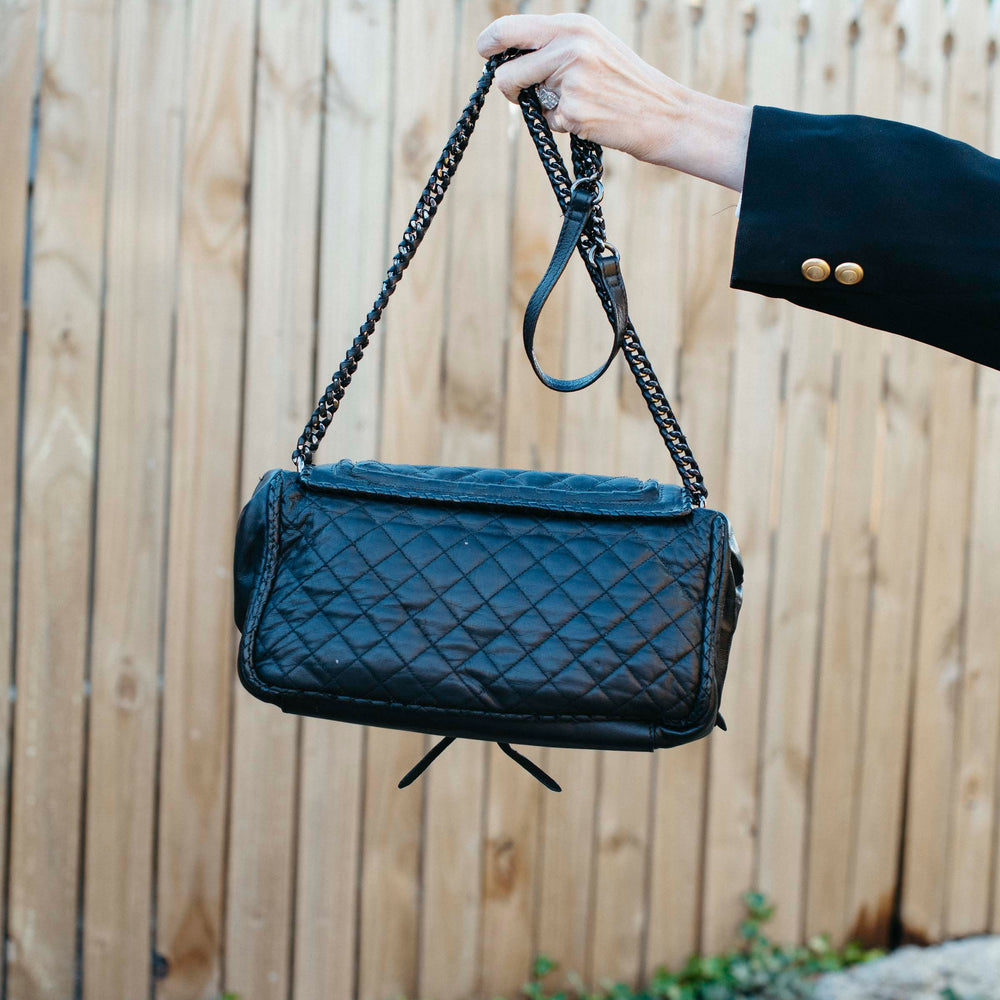 
                      
                        Vintage Quilted Black Bag
                      
                    