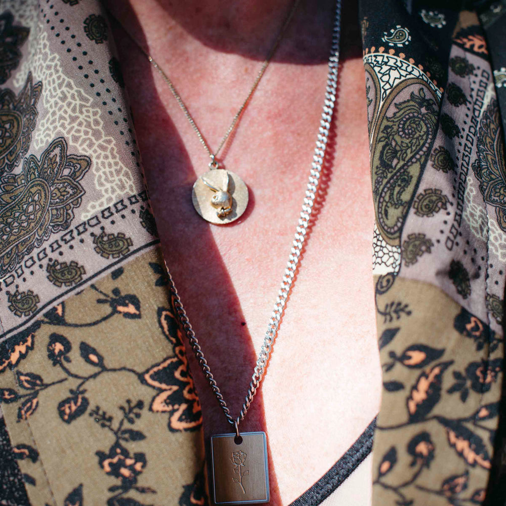 Rose Pendant Necklace - Unisex