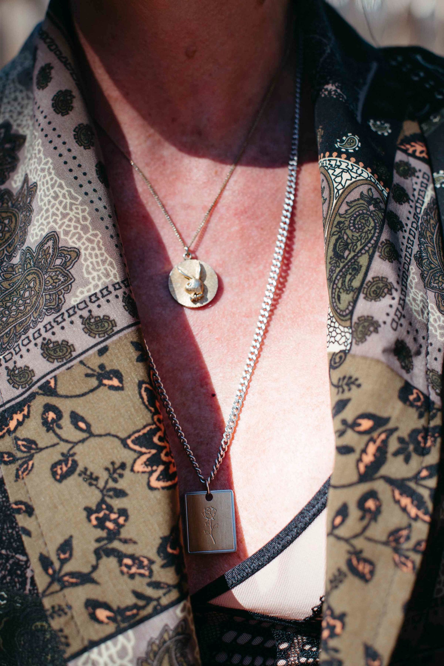 Rose Pendant Necklace - Unisex