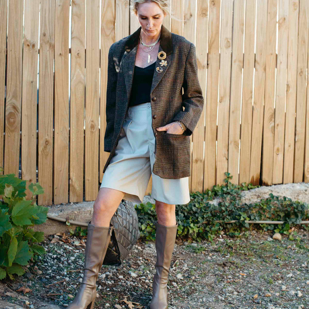 
                      
                        New Bianca Pleather Bermuda Pants
                      
                    