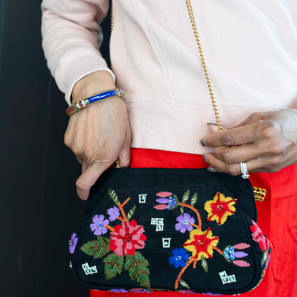 Vintage Marco Avanè Embroidered Handbag