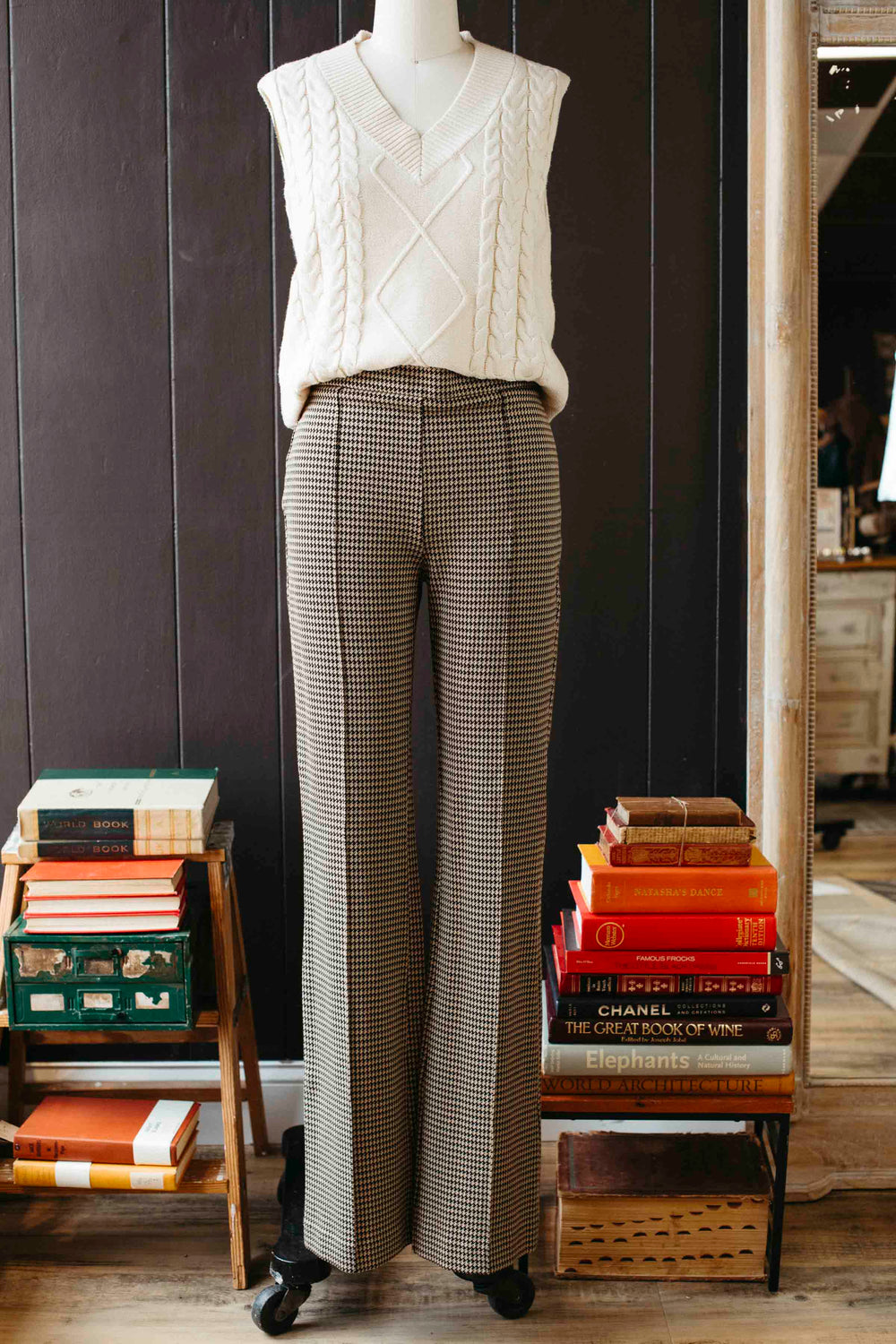Pre-loved Houndstooth Trouser Pant - Size M