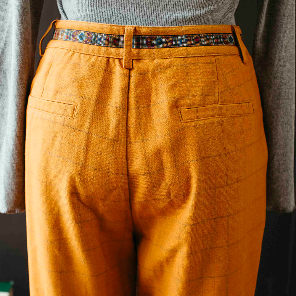 Vintage Japanese Mustard Trouser - Size S