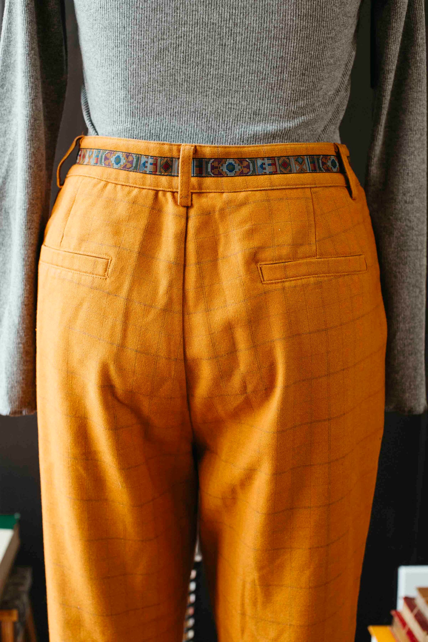 Vintage Japanese Mustard Trouser - Size S