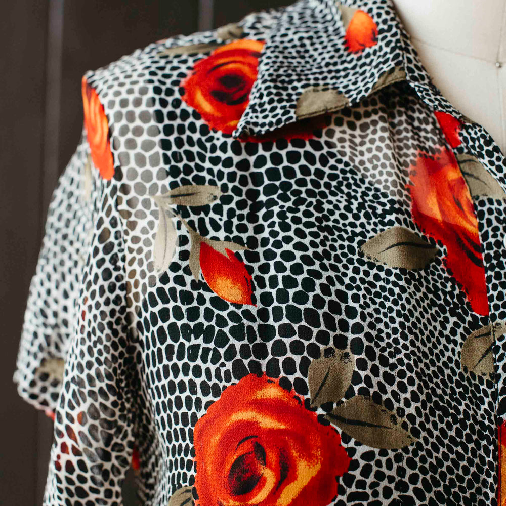 
                      
                        Pre-loved Sheer Twofer Rose Blouse - Size M
                      
                    