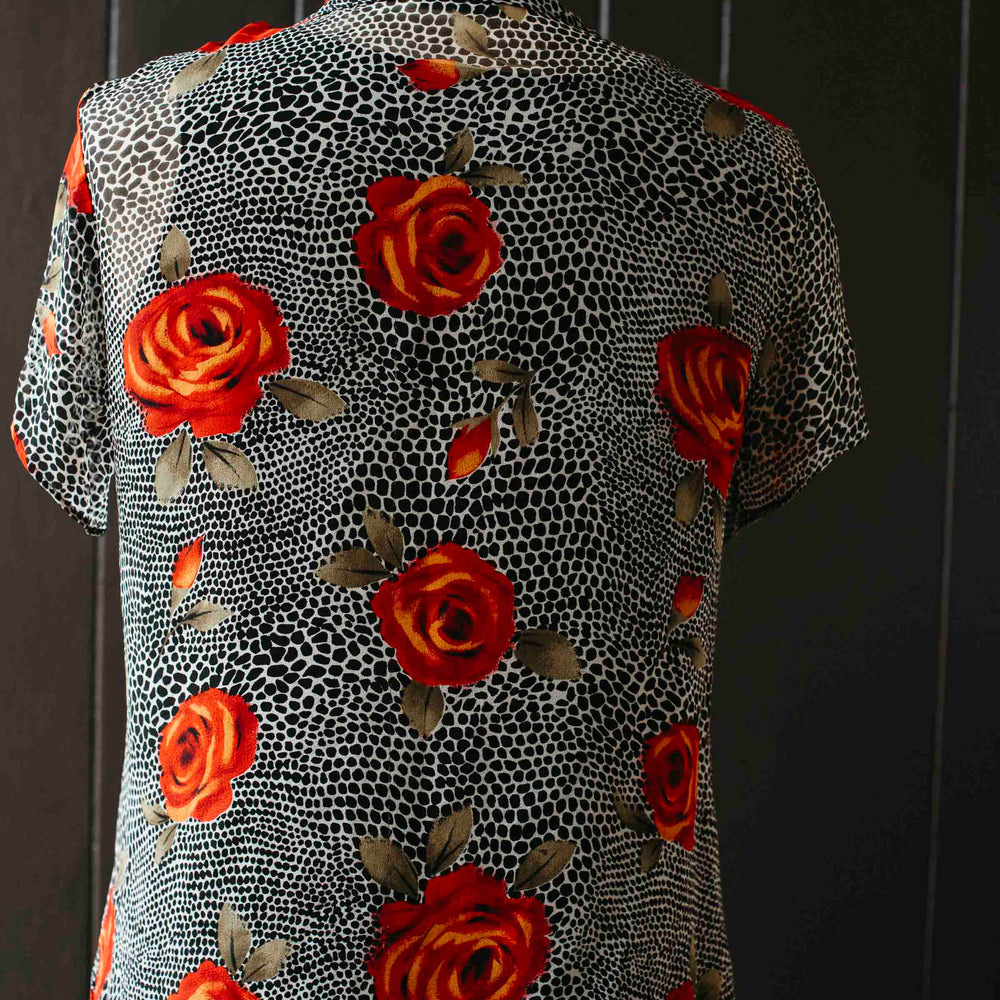 
                      
                        Pre-loved Sheer Twofer Rose Blouse - Size M
                      
                    